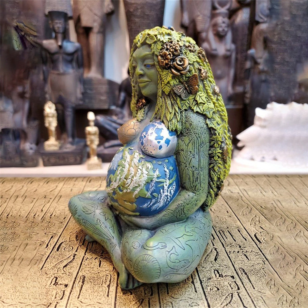 Outdoor Earth Mother Gaia Statue Resin Earth Mother Ornament