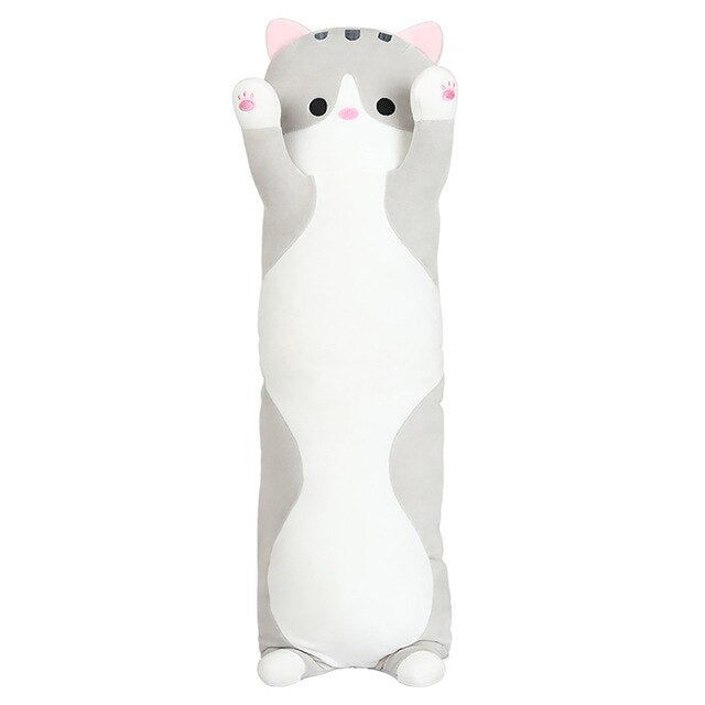 Plush Toys Animal Cat Cute Creative Long Soft Toys Office Lunch Break Nap Sleeping Pillow Cushion Stuffed Gift Doll for Kids