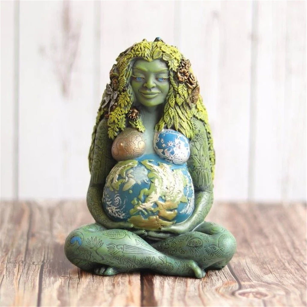 Outdoor Earth Mother Gaia Statue Resin Earth Mother Ornament