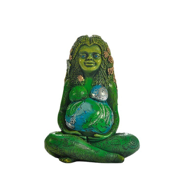 Outdoor Earth Mother Gaia Statue Resin Earth Mother Ornament