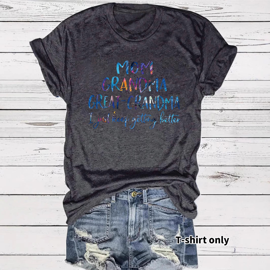 T-shirt female mother grandmother