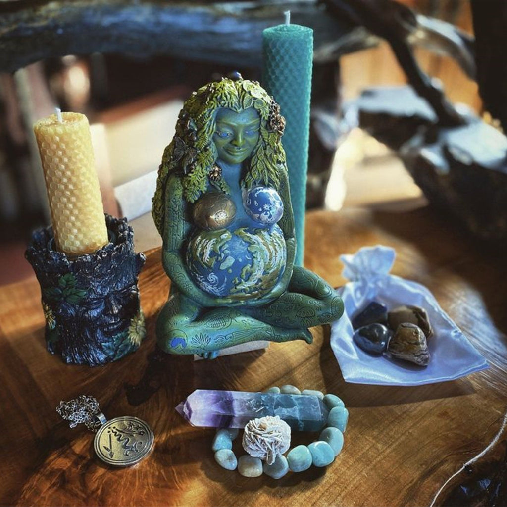 Outdoor Earth Mother Gaia Statue Resin Earth Mother Ornament