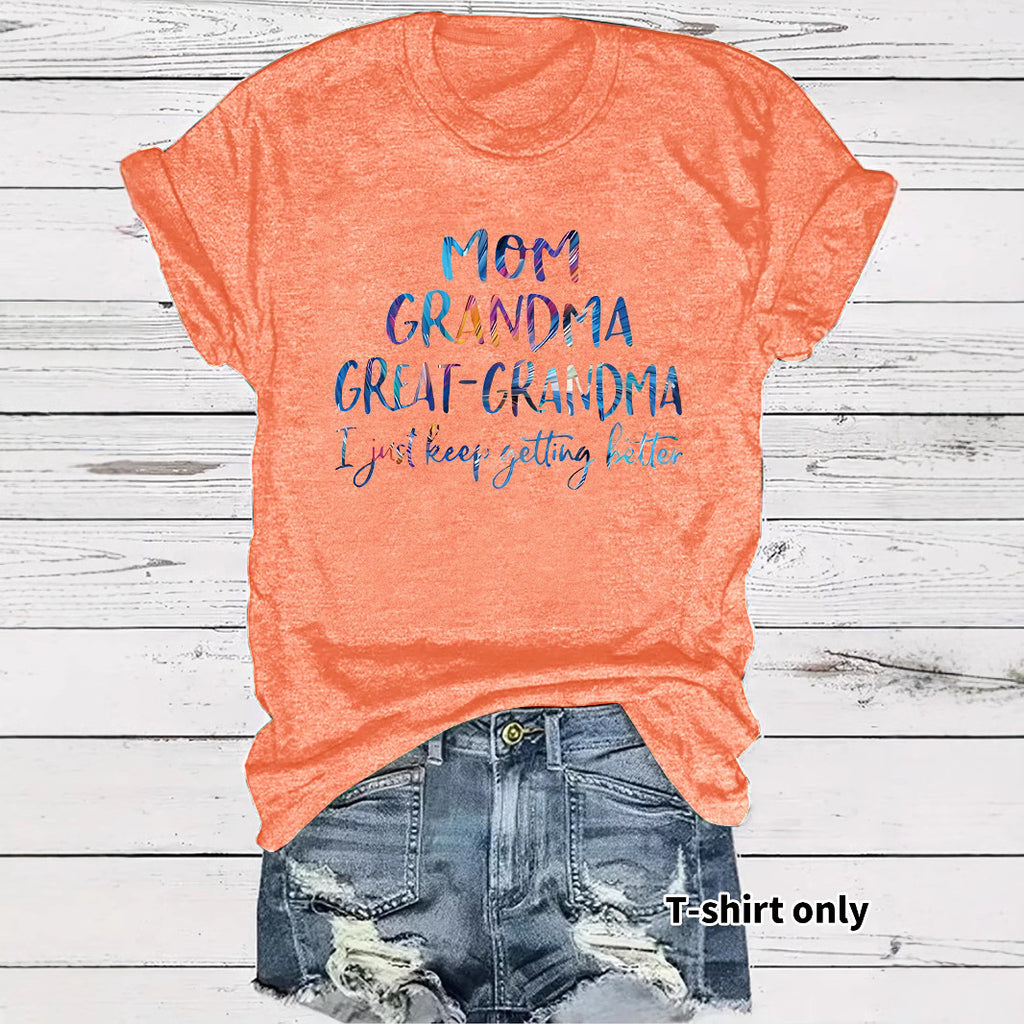 T-shirt female mother grandmother
